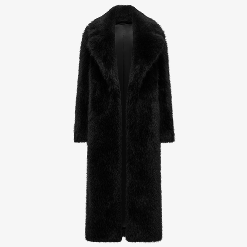 Cappotto lungo in pelliccia